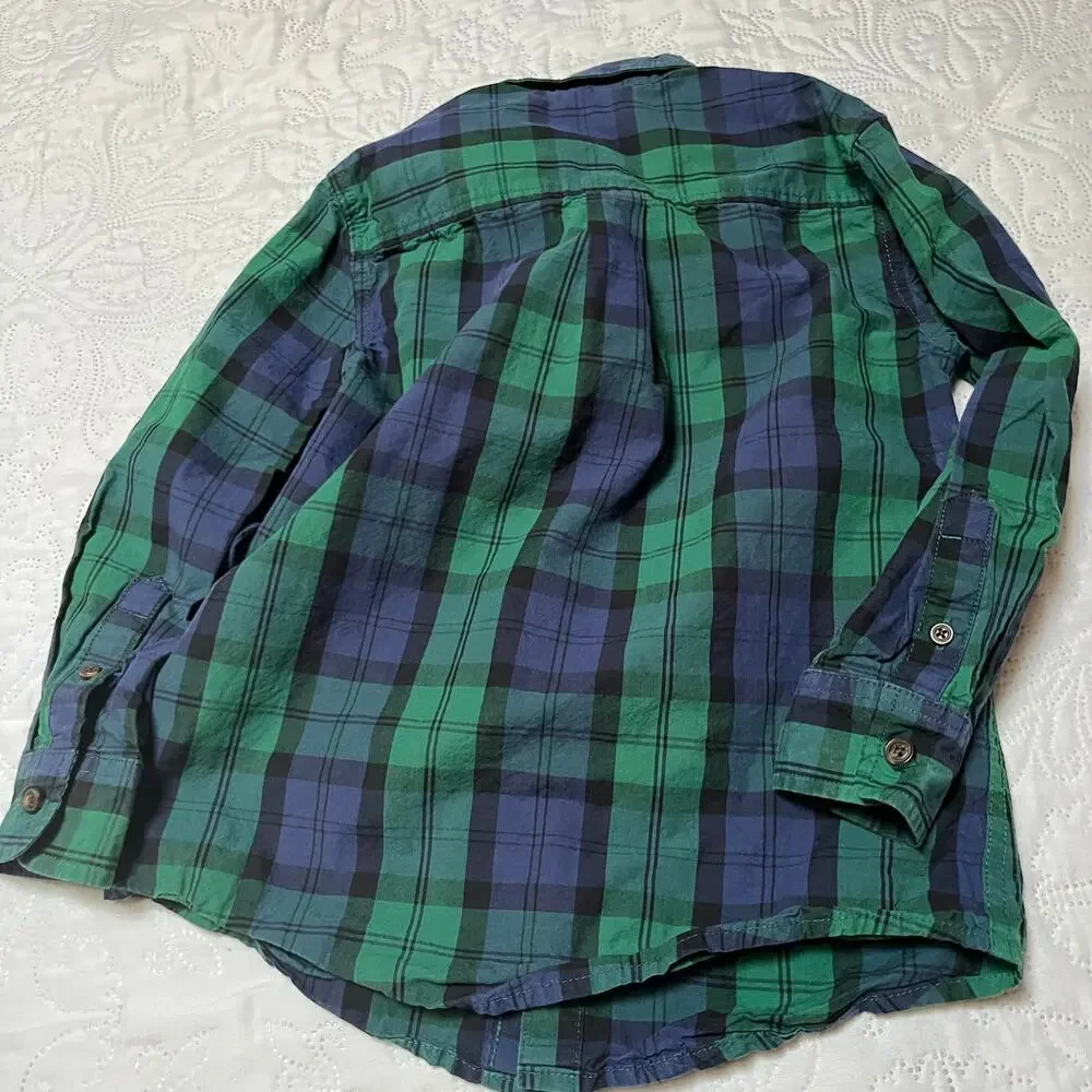 Gymboree Button Up Plaid Shirt Size 6